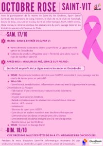 Lire la suite à propos de l’article PROGRAMME – OCTOBRE ROSE 2026